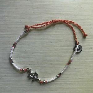 Coral pura vida bracelet